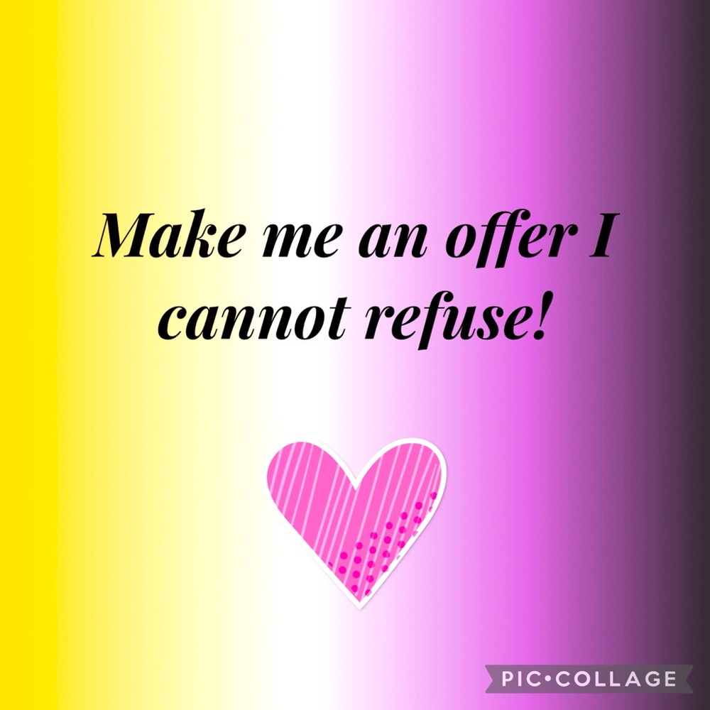 All reasonable offers will be accepted😀